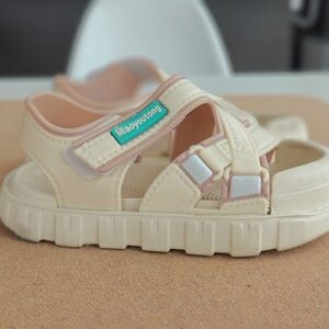Kids Cream Sandals